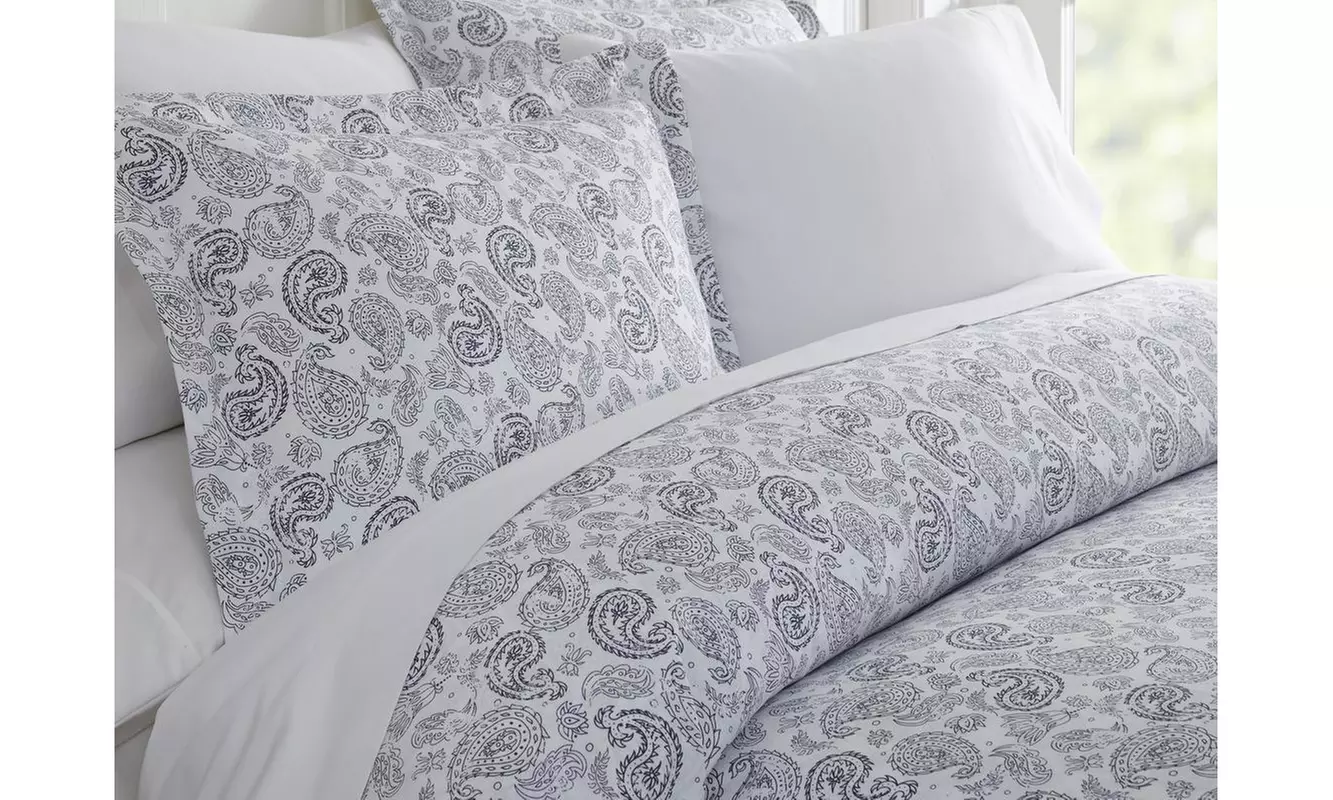 Merit Linens Premium Ultra Soft 3 Piece Patterned Duvet Cover Set