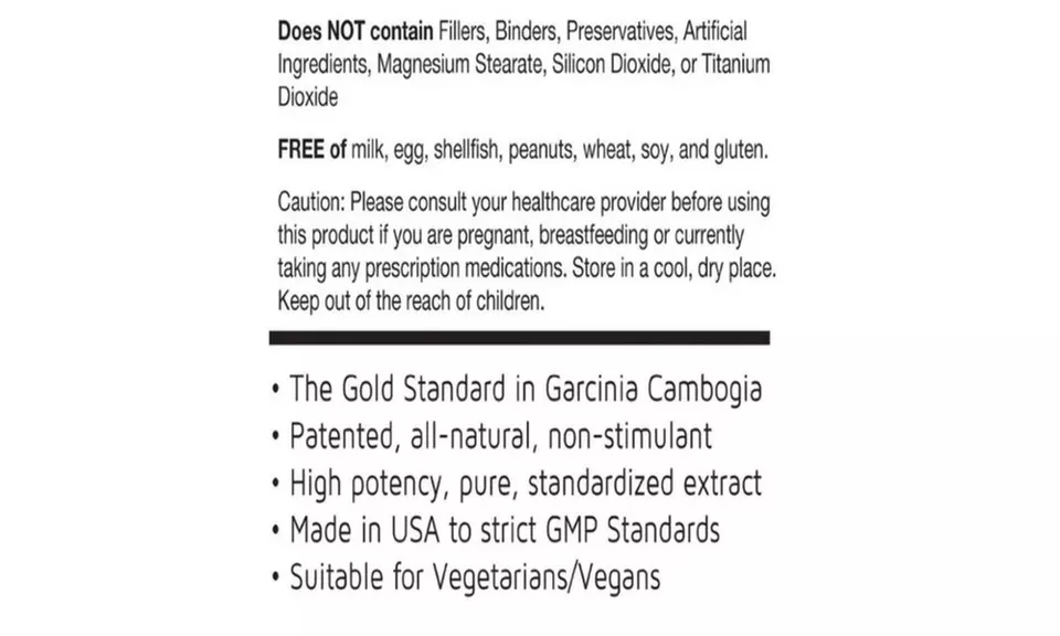 4-Pack 100% Pure Garcinia Cambogia Mega Lean Extreme Weight Loss  - Second Medium