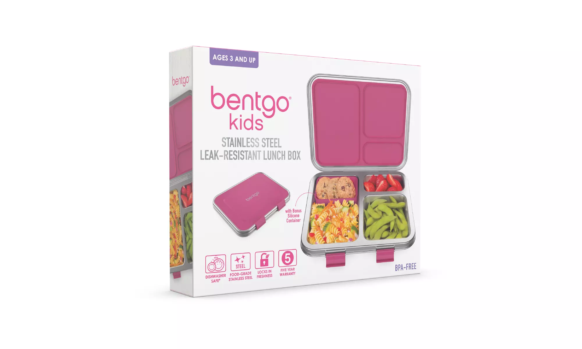 Bentgo Kids Stainless Steel Leak-Resistant Lunch Box