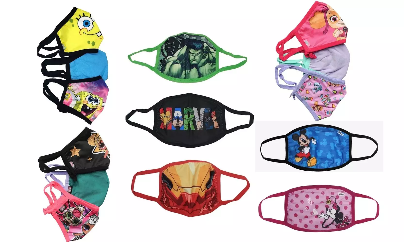 Kids Face Masks Disney Marvel Nickelodeon & More!  - Primary Image