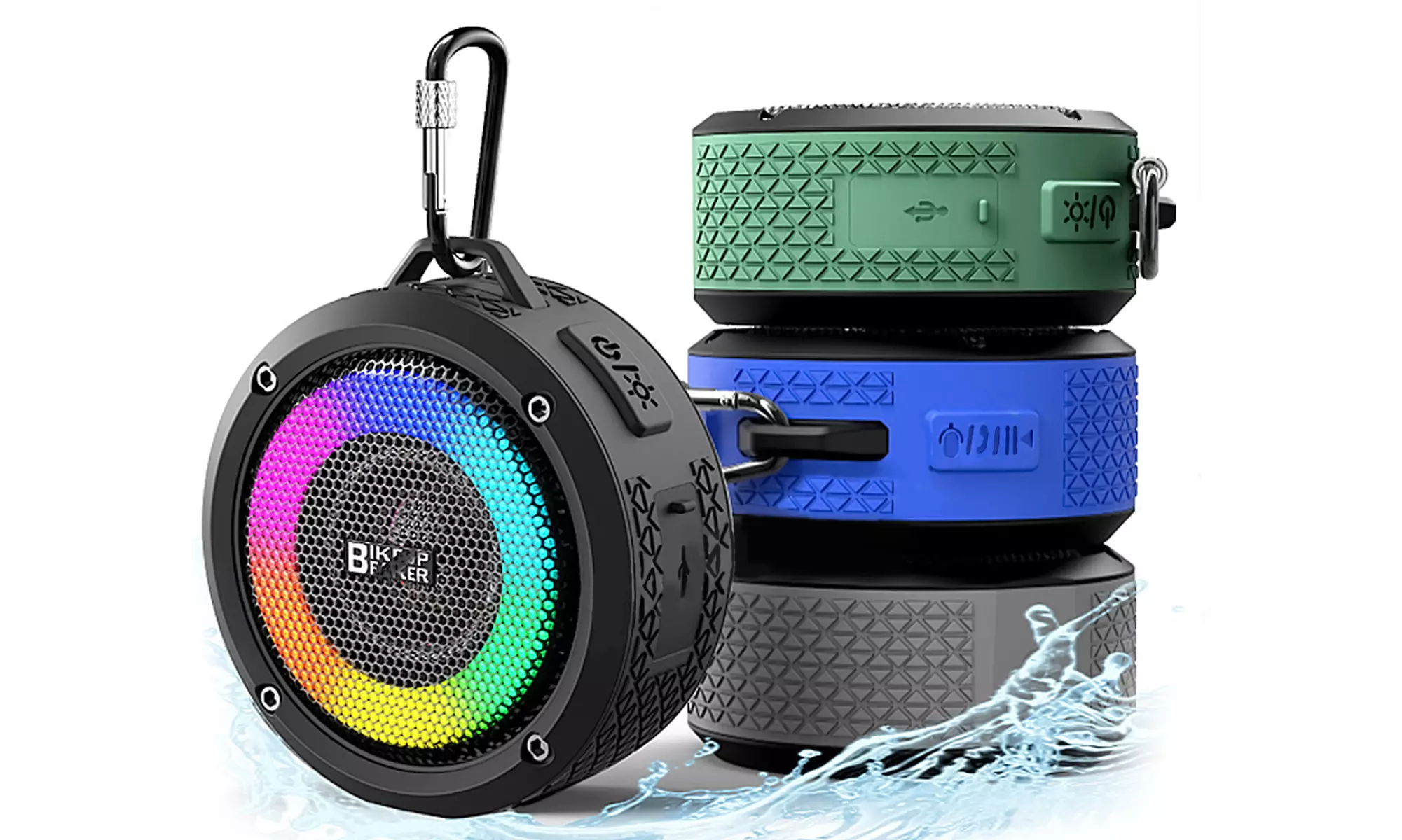 IPX7 Waterproof Shower Bluetooth Speakers Portable Wireless Outdoor Speaker - Primary Image