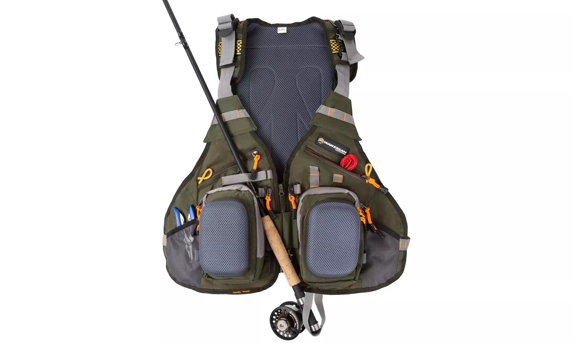 Wakeman 16 Pocket Adjustable Fishing Vest - Primary Image