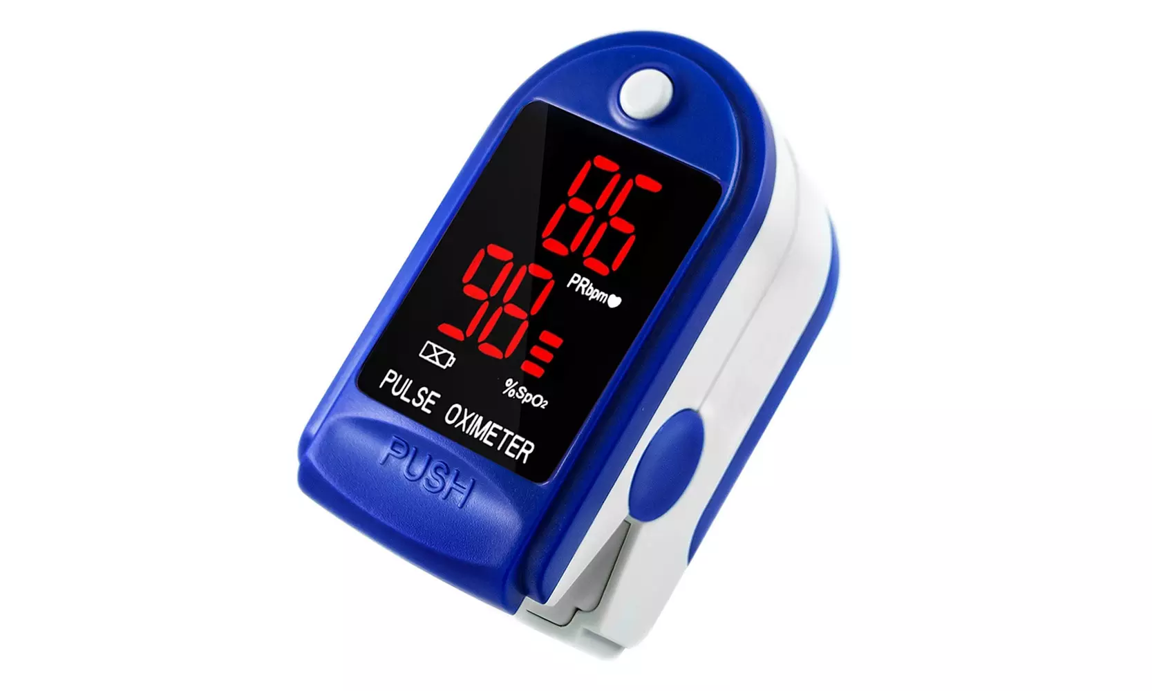 Portable Fingertip  Pulse Oxygen Sugar  Blood  Oximeter Monitor - Second Medium