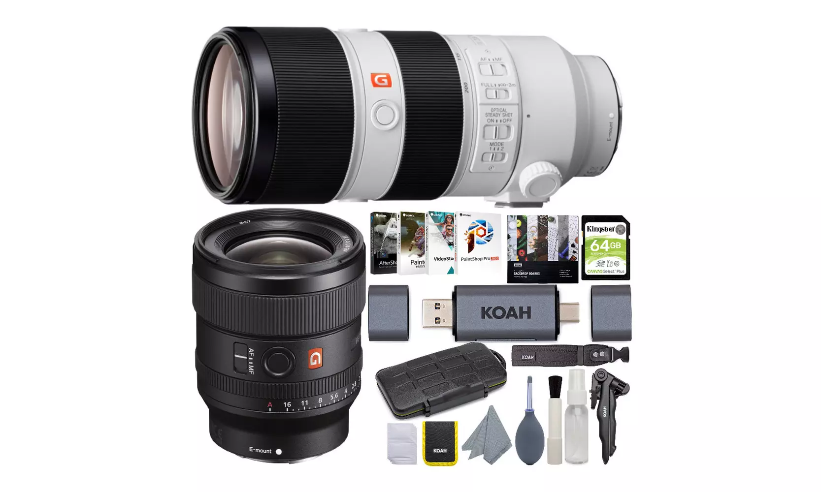 Sony 24F14GM and 70200GM Lens Holiday Bundle - Primary Image