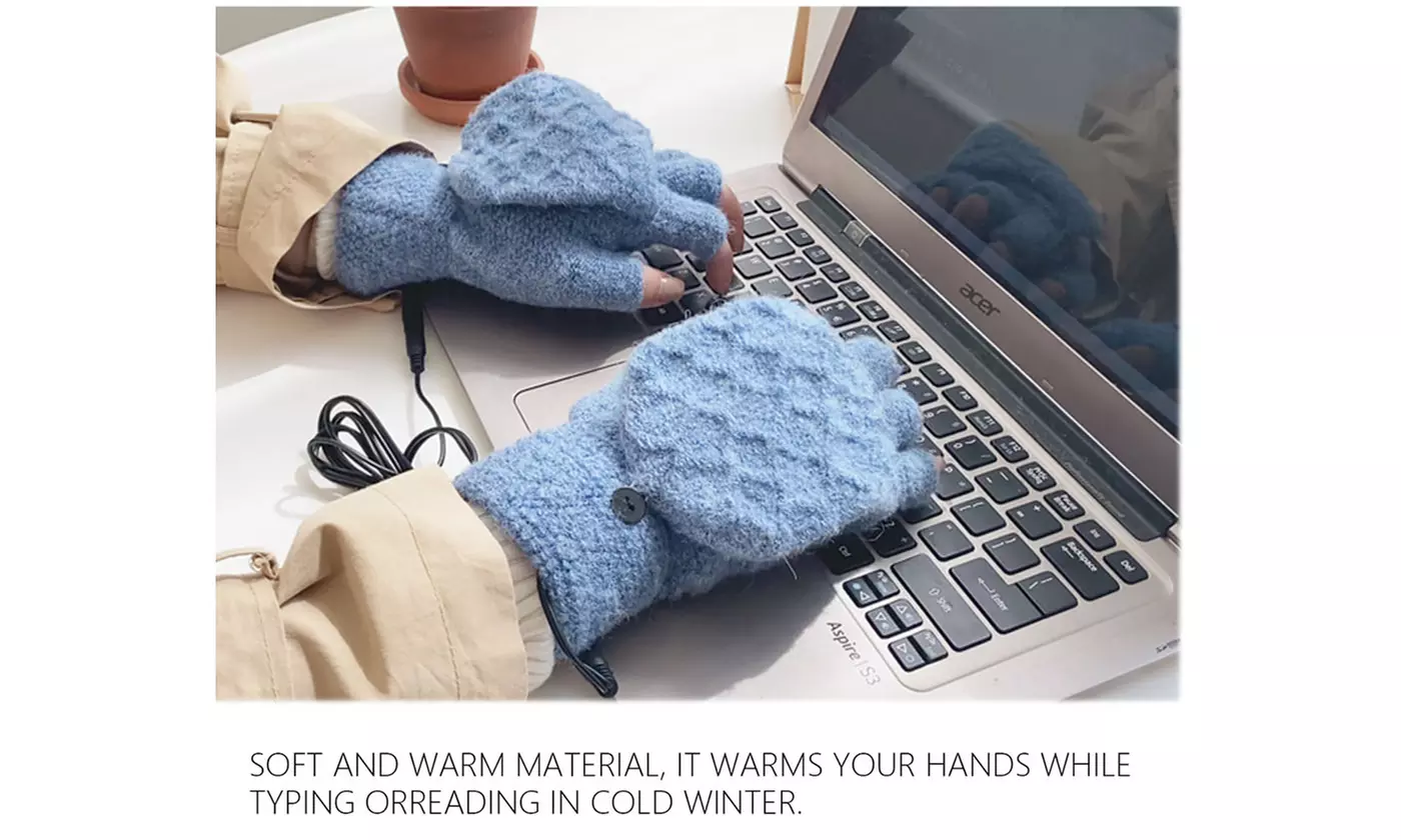 ItBelongs2U USB Electric Heated Gloves