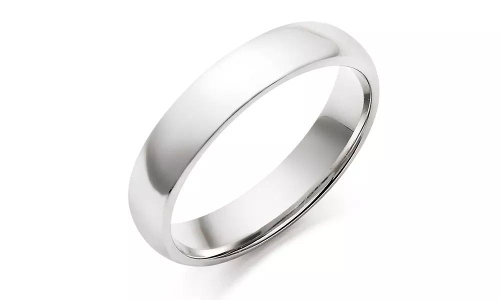 ladies and Mens Stainless Steel Wedding Band 1 or 2 Pack