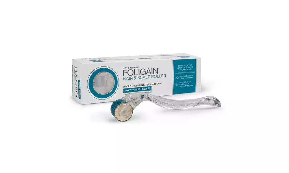 Foligain Hair and Scalp Roller with 540 Titanium Needles - Primary Image