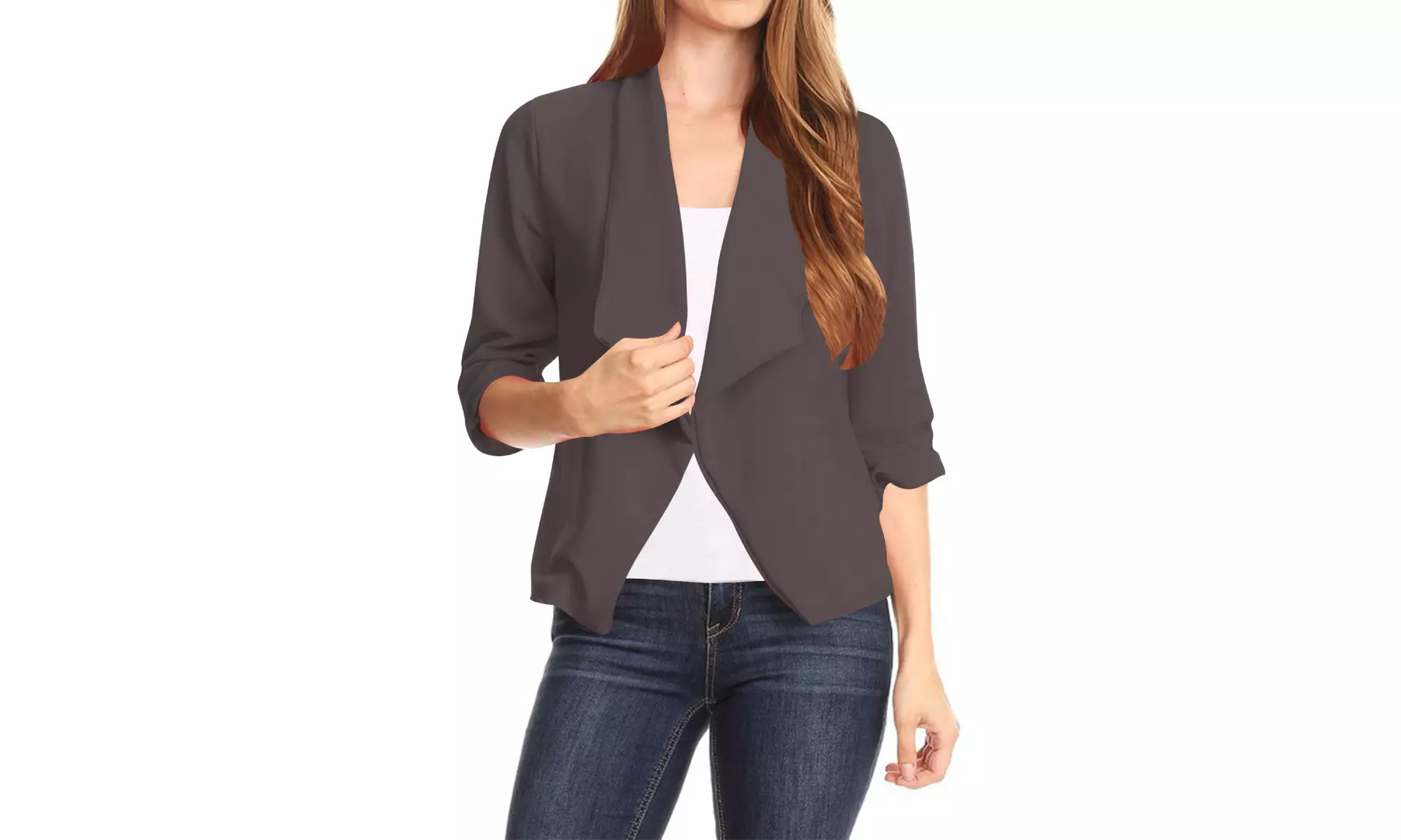 Women's Casual Office Wear Basic Solid Blazer Jacket