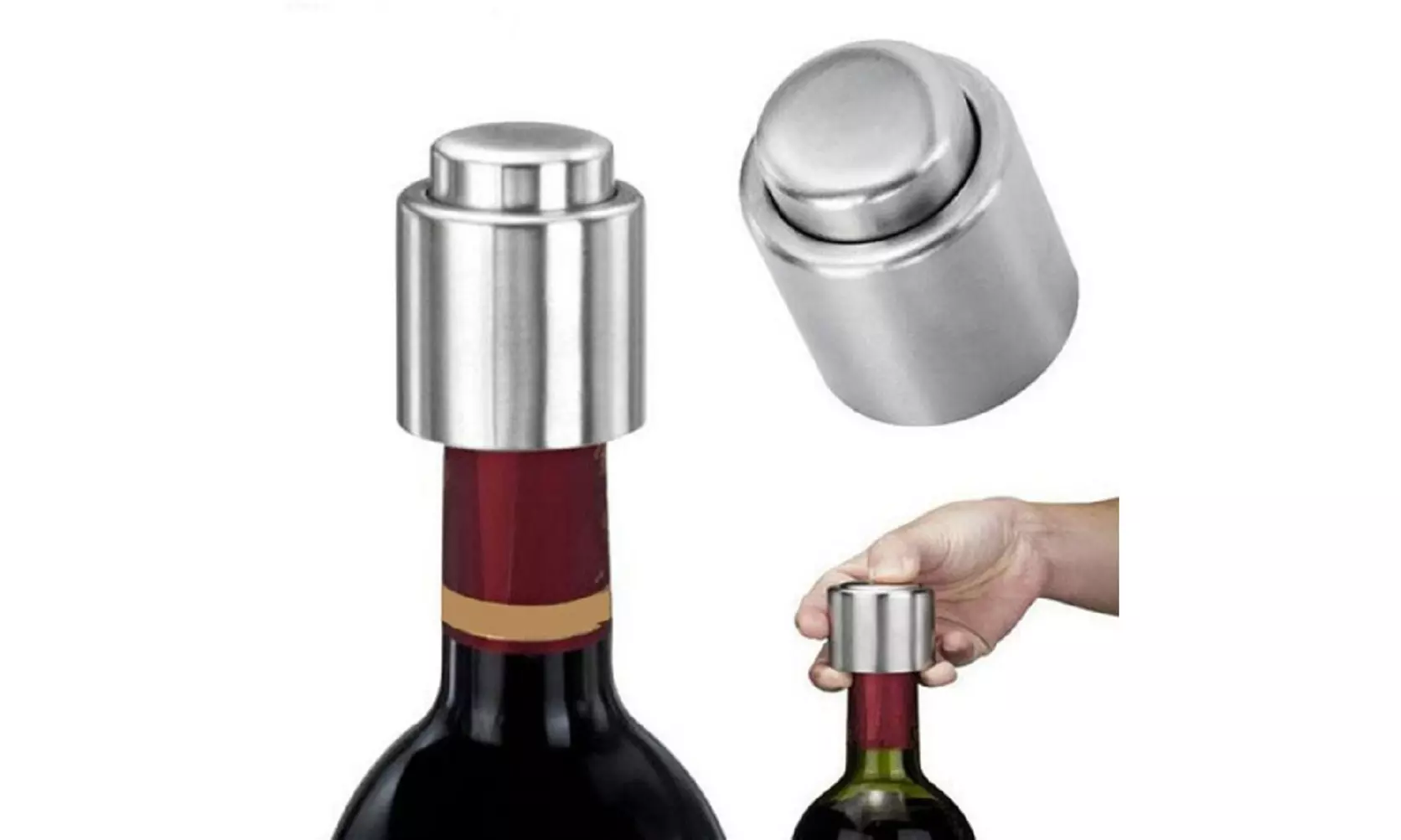 Wine Bottle Stopper Plug With Vacuum Seal Winery Sealer Top Airless Saver Fresh
