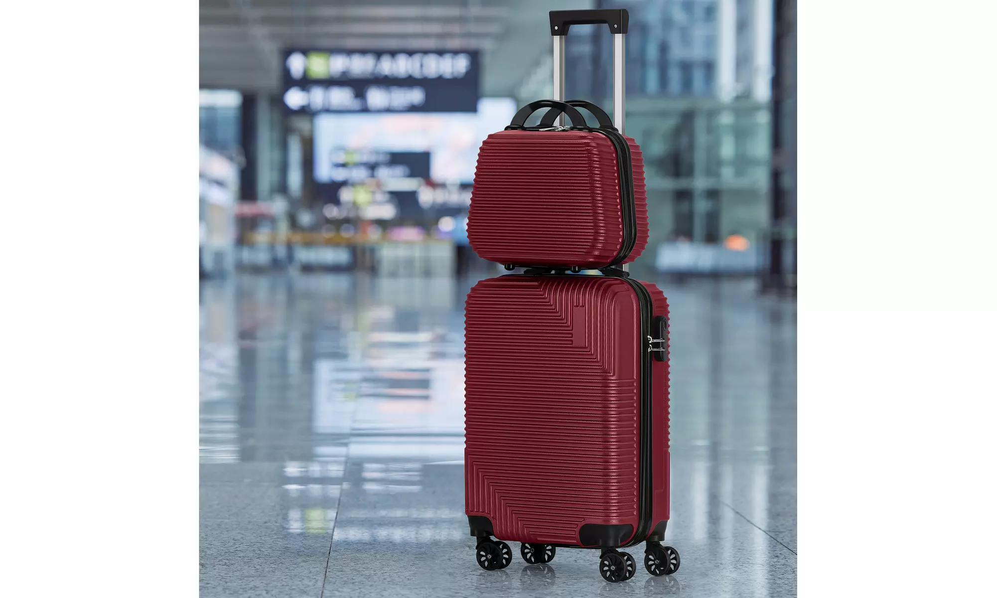 Dual Spinner Hard-Sided Carry-On Two-Piece Luggage Set