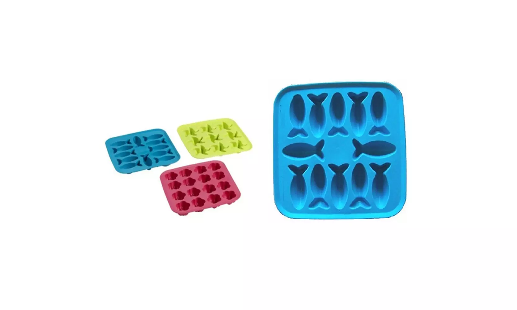 3 Pack New Excellent Ice Cube Chocolate Soap Tray Mold Party Maker - Primary Image