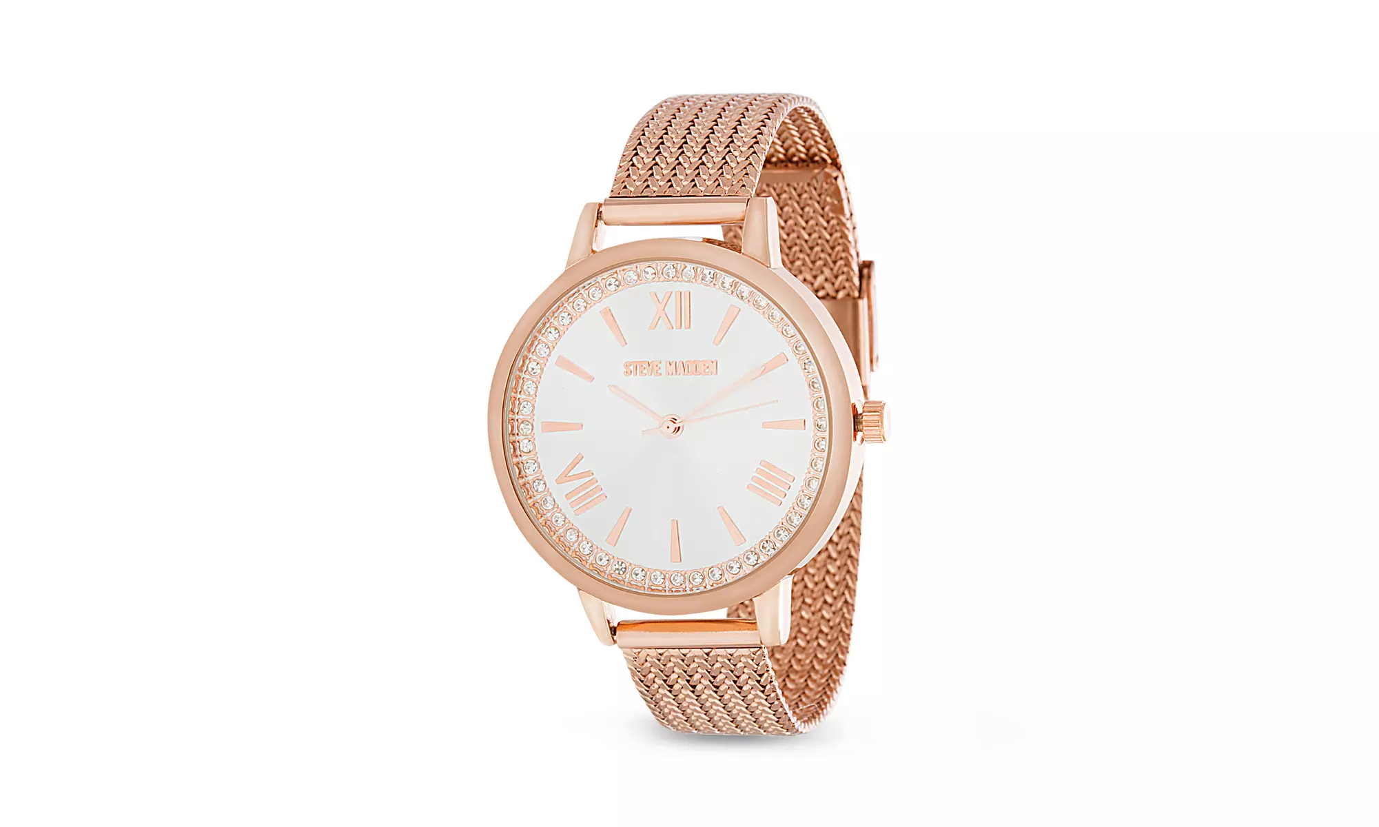 Steve Madden Crystal Dial Link or Mesh Band Watch - Primary Image