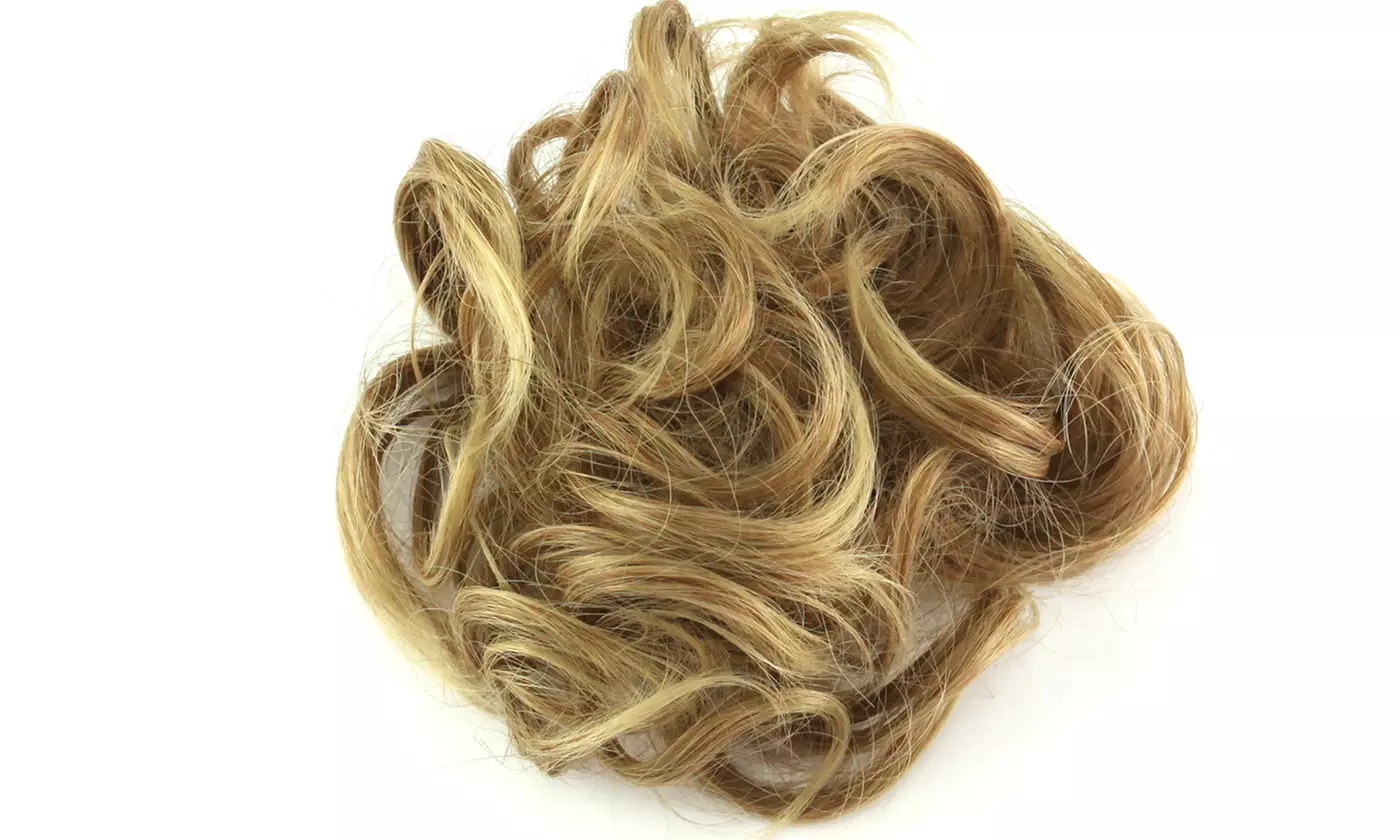 Women Hair Bun Extensions Messy Synthetic Chignon Hairpiece Easy Pieces