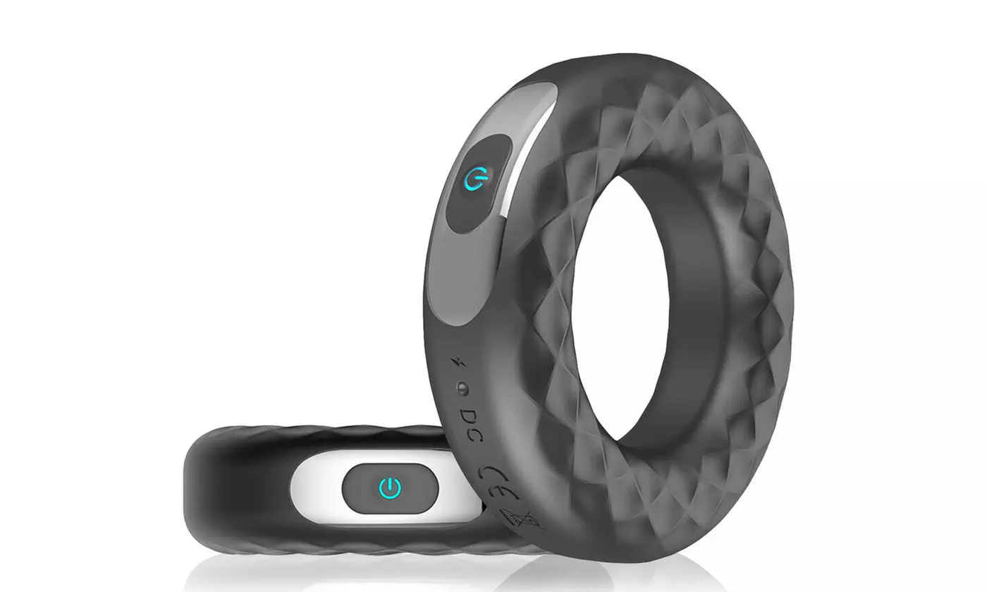 Vibrating Penis C Ring Rechargeable Clit Stimulator Couple Sex Toys