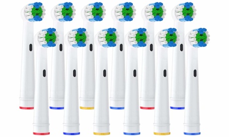 Replacement Brush Heads Fit For Oral-B Braun Electric Toothbrushes EB17/25/50 White EB50 - 12 PCS