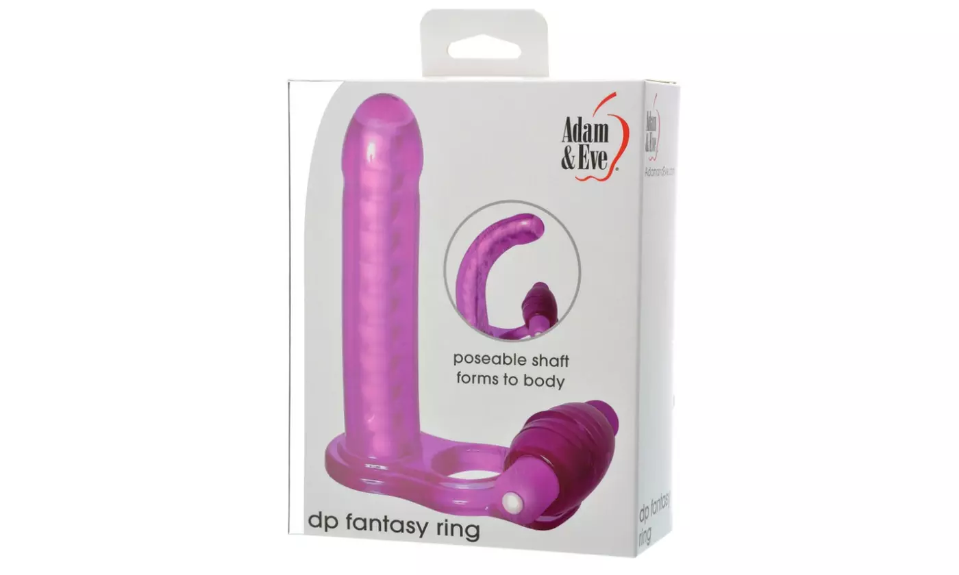 Adam and Eve DP Fantasy C-Ring with Dildo - Second Medium