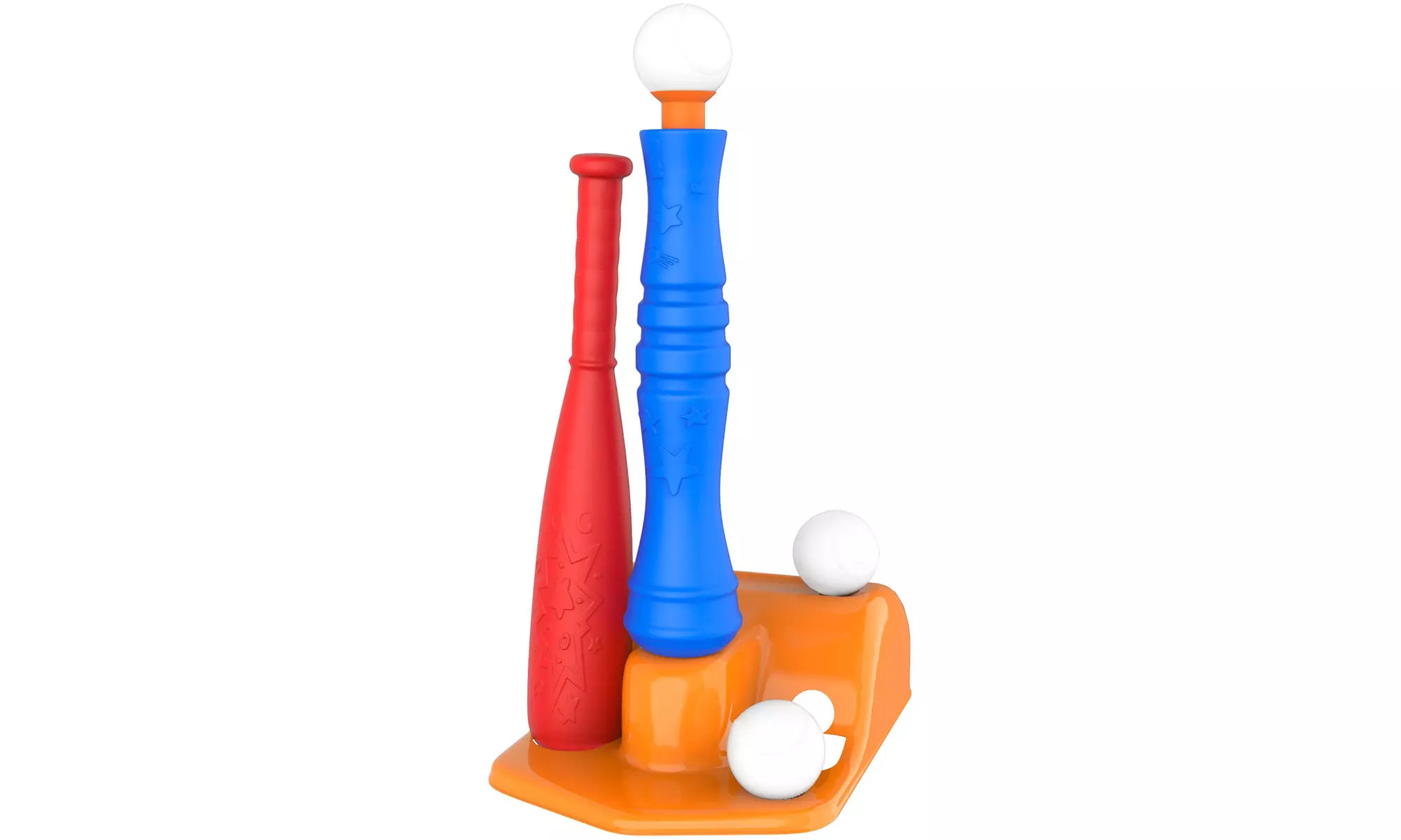 Hey! Play! Kids T-Ball Set with Bat and 3 Balls - Second Medium