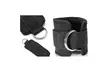 Black D Ring Ankle Strap Gym Cable Attachment Leg Pulley Weight Lifting Fitness - Second Medium