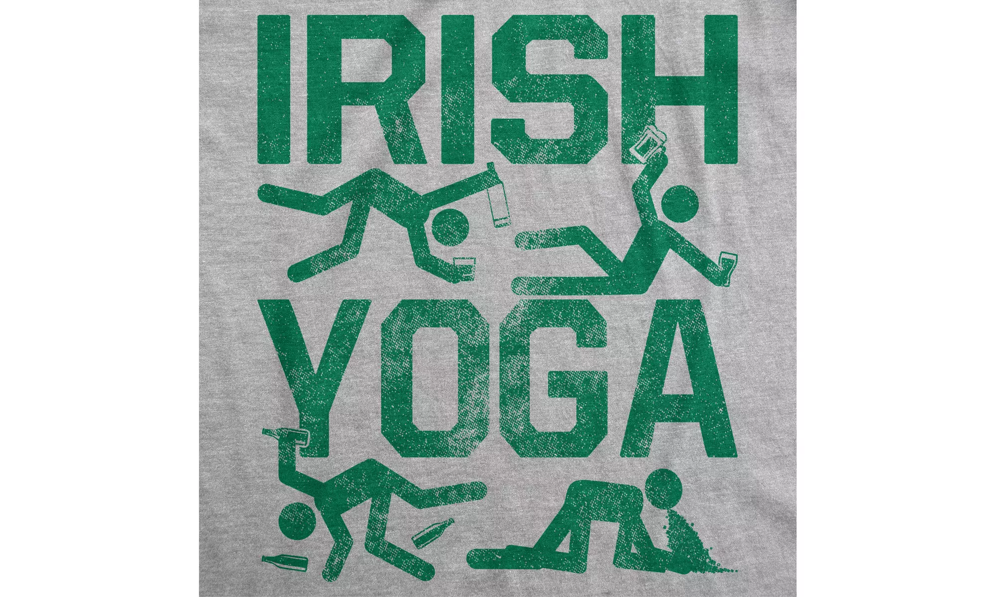 Mens Irish Yoga T Shirt Funny Saint Patricks Day Drinking Tee St Patty Graphic - Second Medium