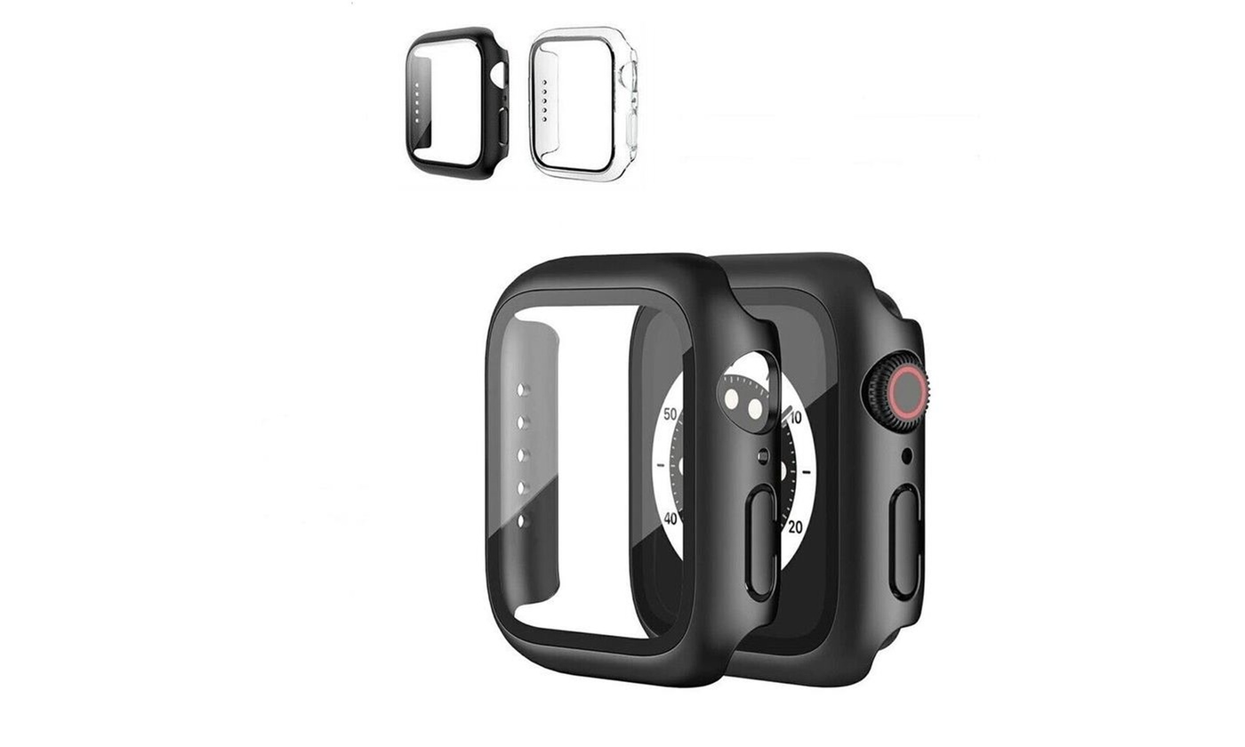 For Apple Watch Series 8/7 iWatch 9H HD Case Cover Full Screen Protector 41/45mm