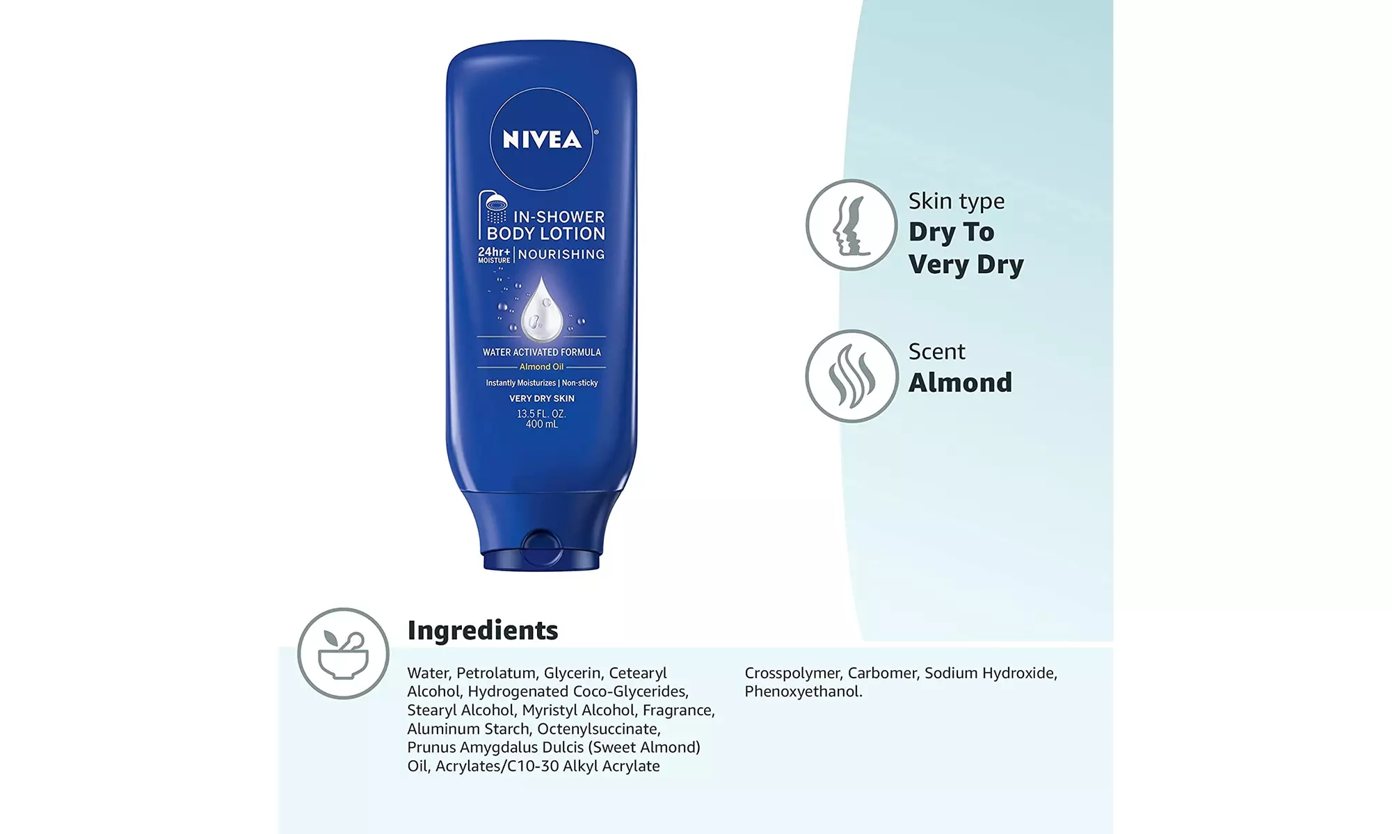NIVEA Nourishing In Shower Lotion, Body Lotion for Dry Skin - Second Medium