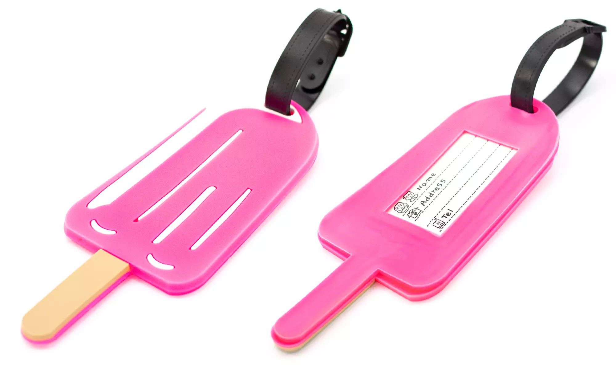 Miami CarryOn 2-Piece Novelty Luggage Tags