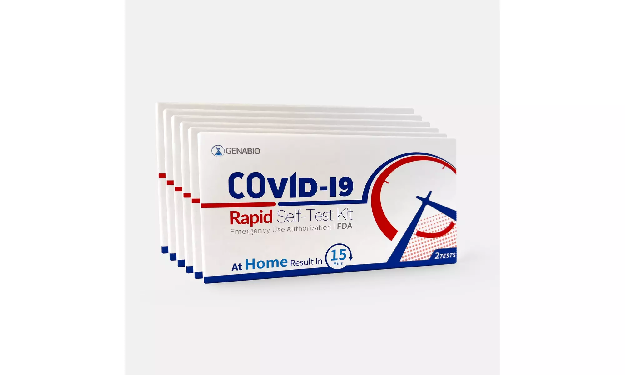 Genabio COVID-19 Rapid At HOME Self-Test Kit (2 Tests per Kit) - Second Medium