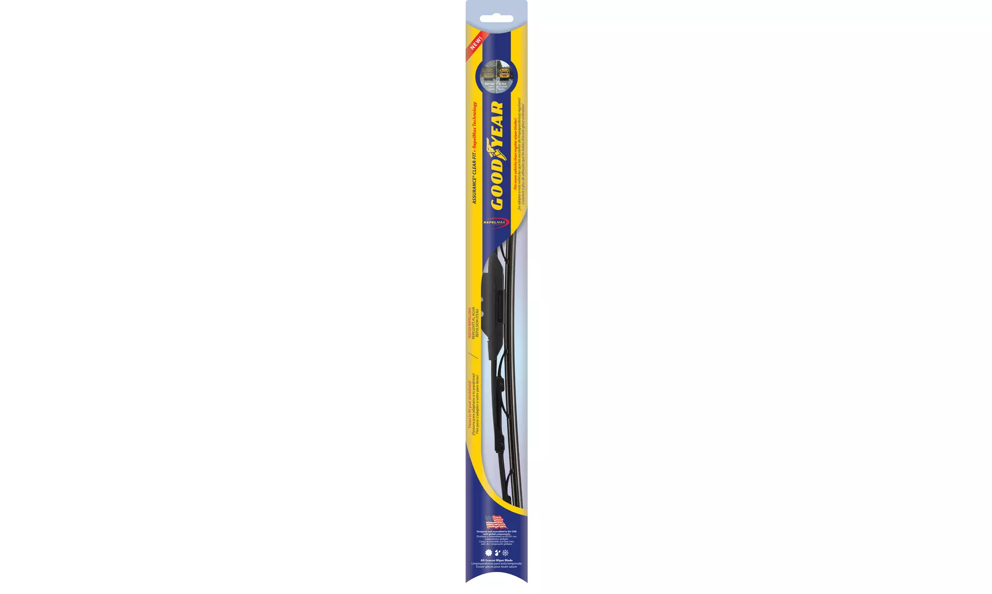 Goodyear Assurance Clear-Fit Wiper Blades w RepelMax Technology One & Two Packs - Primary Image