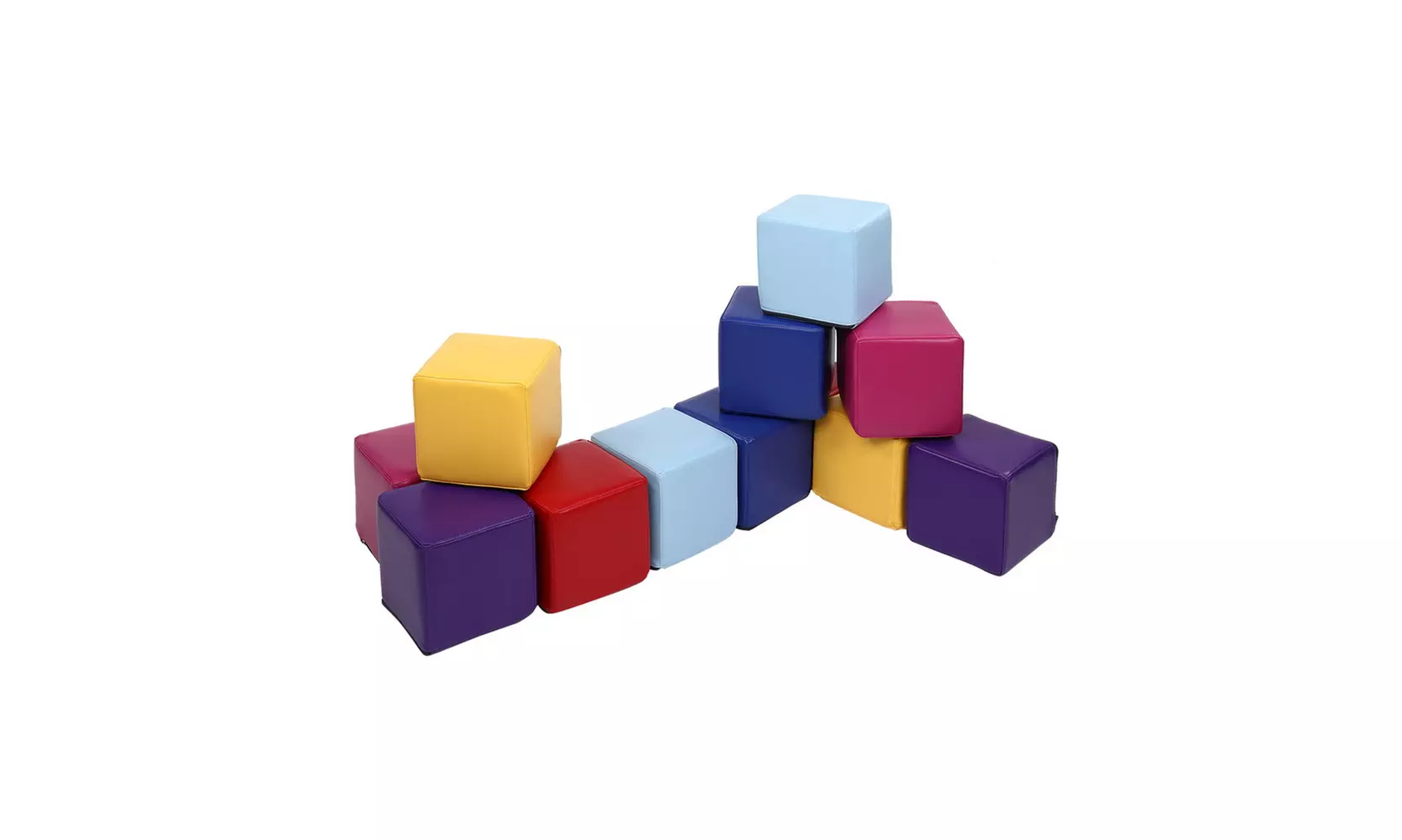 12 Pcs 5" Kids Foam Stacking Blocks Climber Play Set Accissories - Second Medium