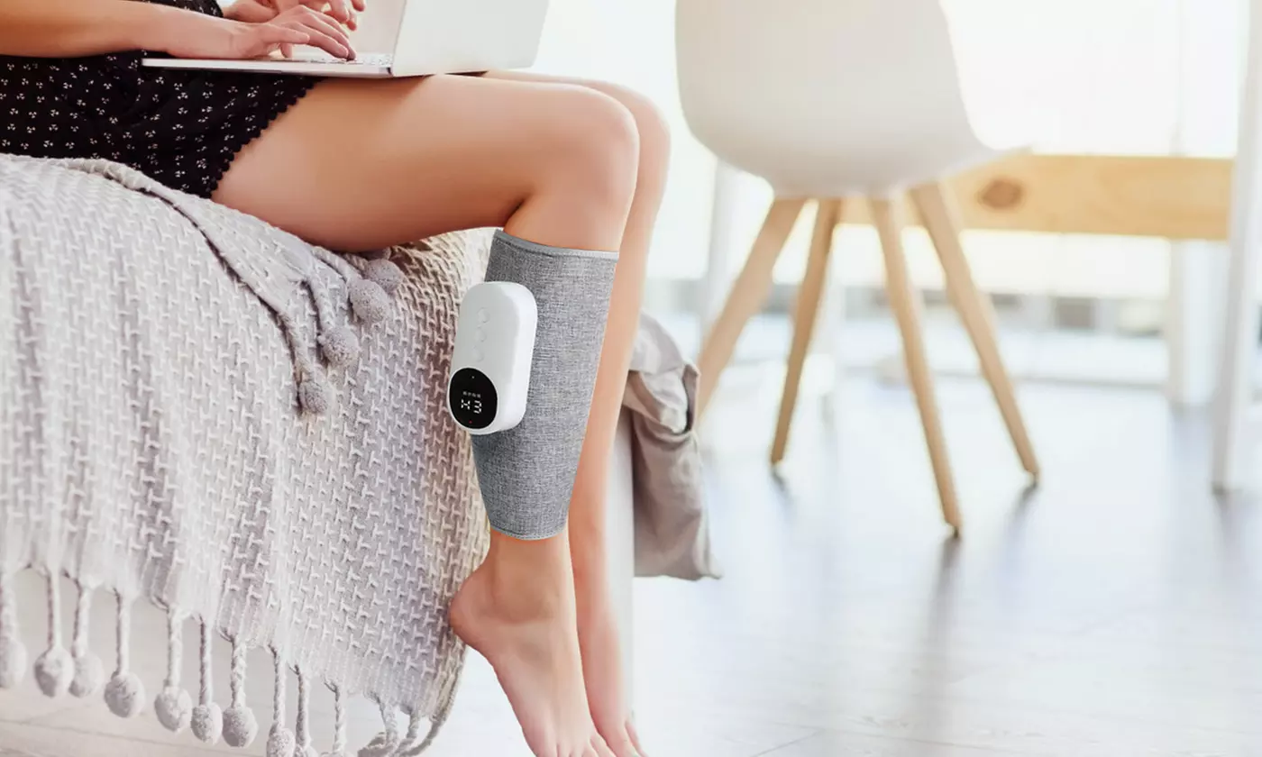 iMounTEK Leg Calf Massager with 3 Heat and Compression Levels
