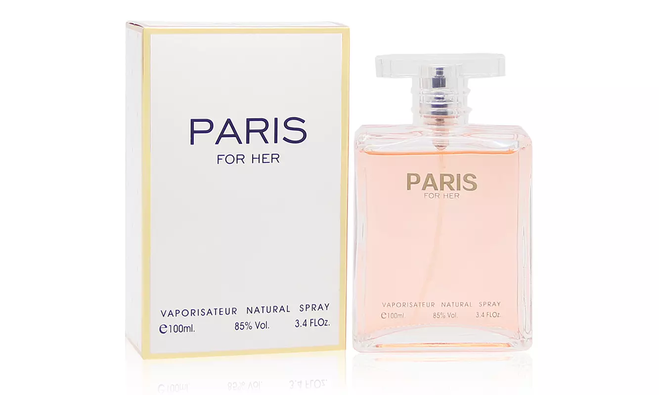 PARIS FOR HER for Women Eau de Parfum Natural Spray Sensual Fragrance 3.4 Fl Oz - Primary Image