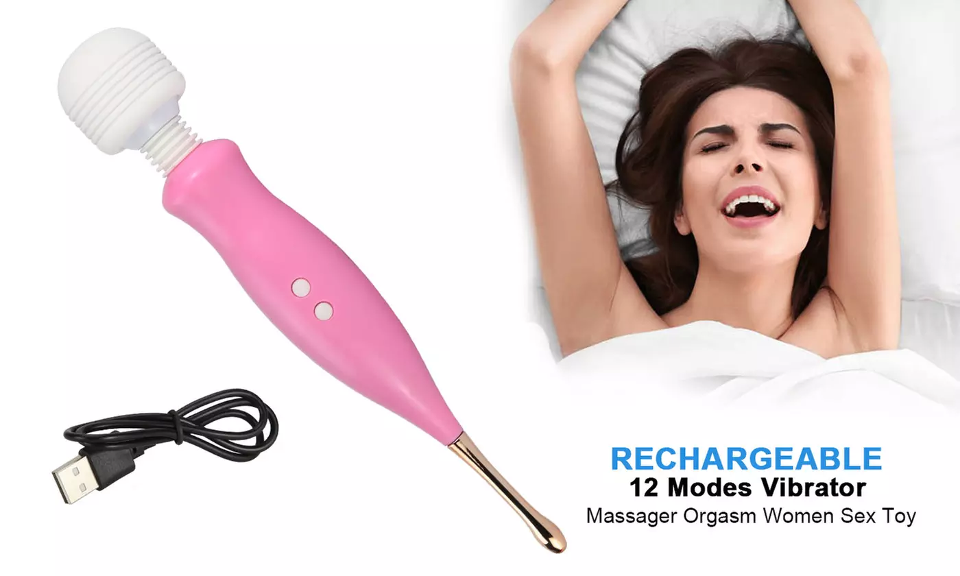 12-Frequency Rechargeable Powerful G-spot Clitoris Vibrator Stimulator Massager