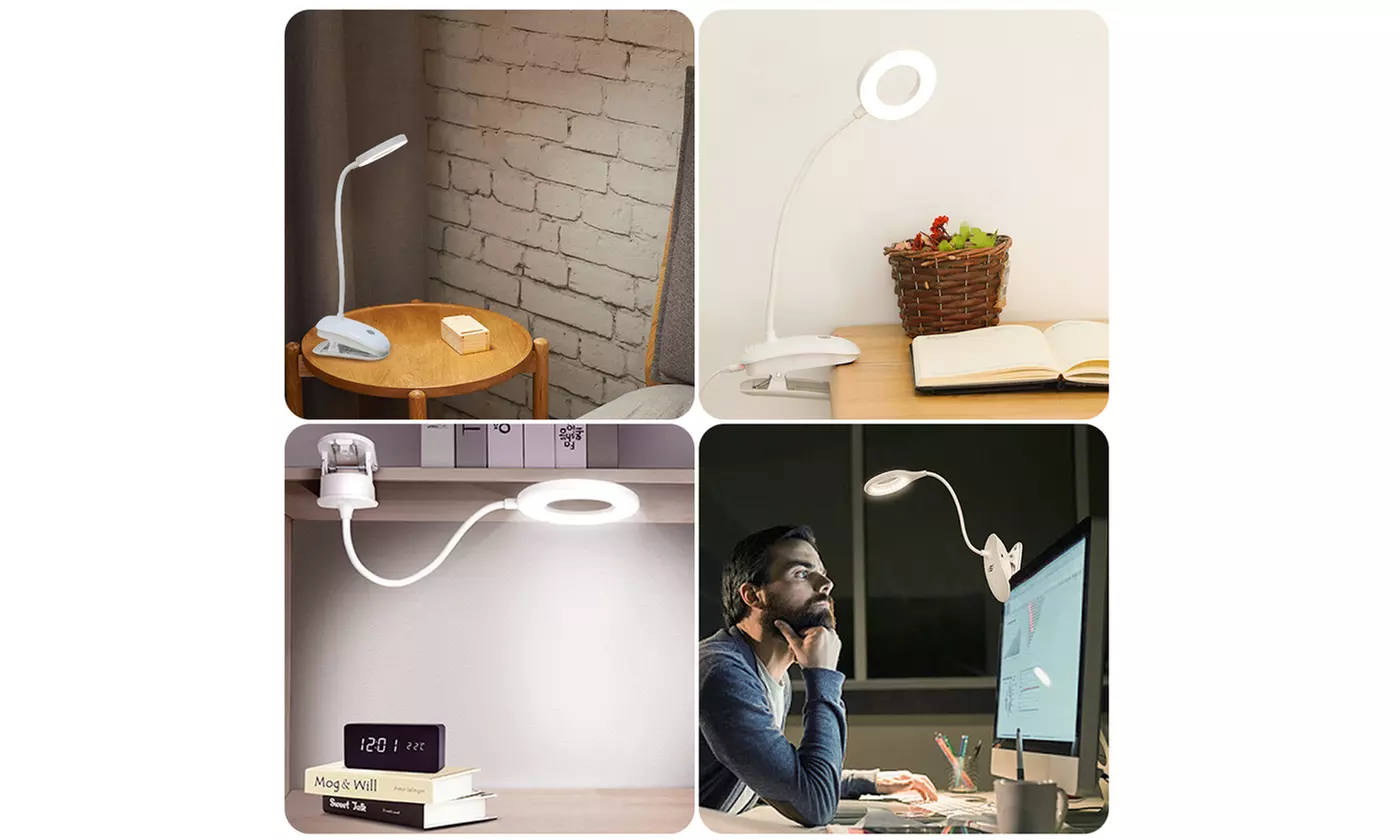3 Light Modes Dimmable LED Desk Lamp with Pen Holder