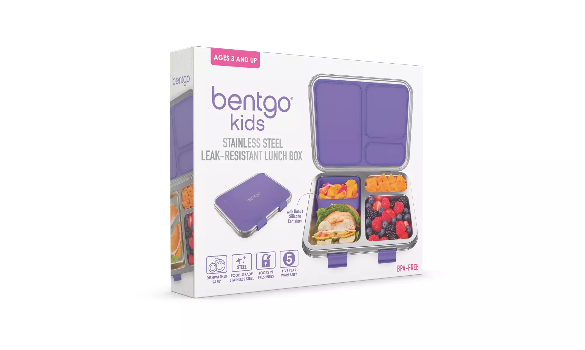 Bentgo Kids Stainless Steel Leak-Resistant Lunch Box