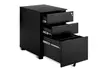 Costway Locking Filing Cabinet-Black,Pedestal Under Desk W/Wheels and Drawers - Second Medium
