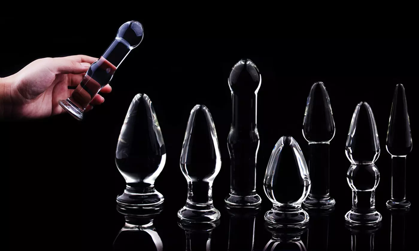 7 Types Crystal Glass Anal Plug G-spot Pleasure Stimulator