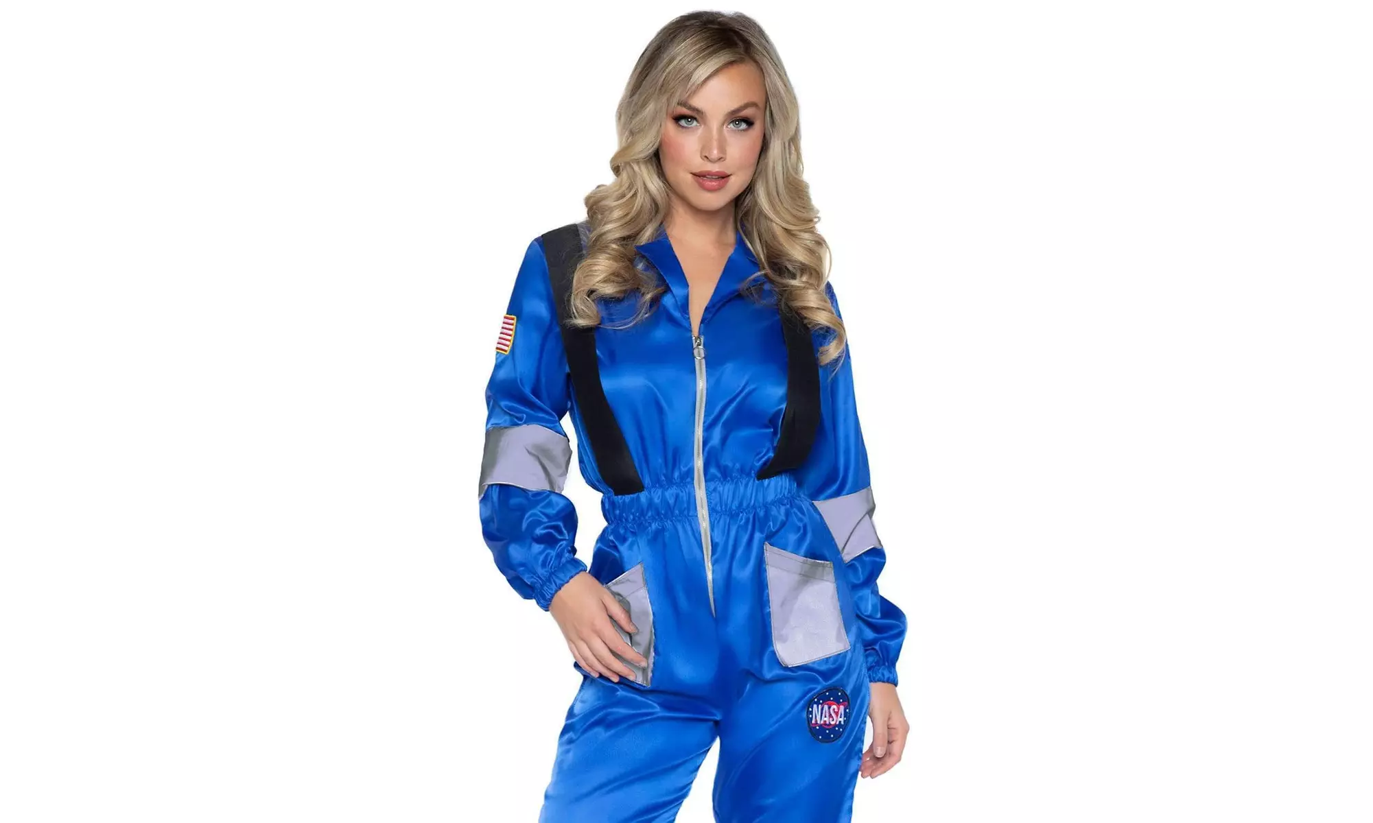 Leg Avenue Women's Space Explorer Jumpsuit Costume Set - Second Medium
