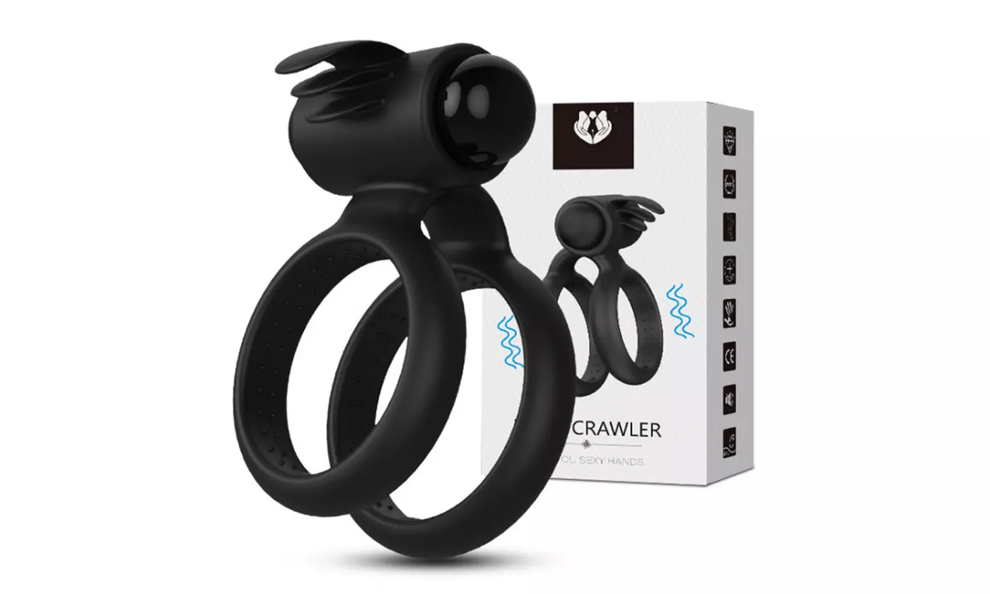 Vibrating C Ring Dual Penis Rings Vibrator Enhance Size