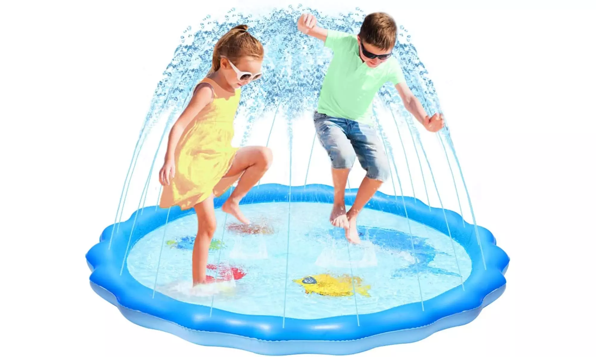Water Activity Inflatable Kiddie Pool / Splash Pad Inflatable Sprinkler - Primary Image