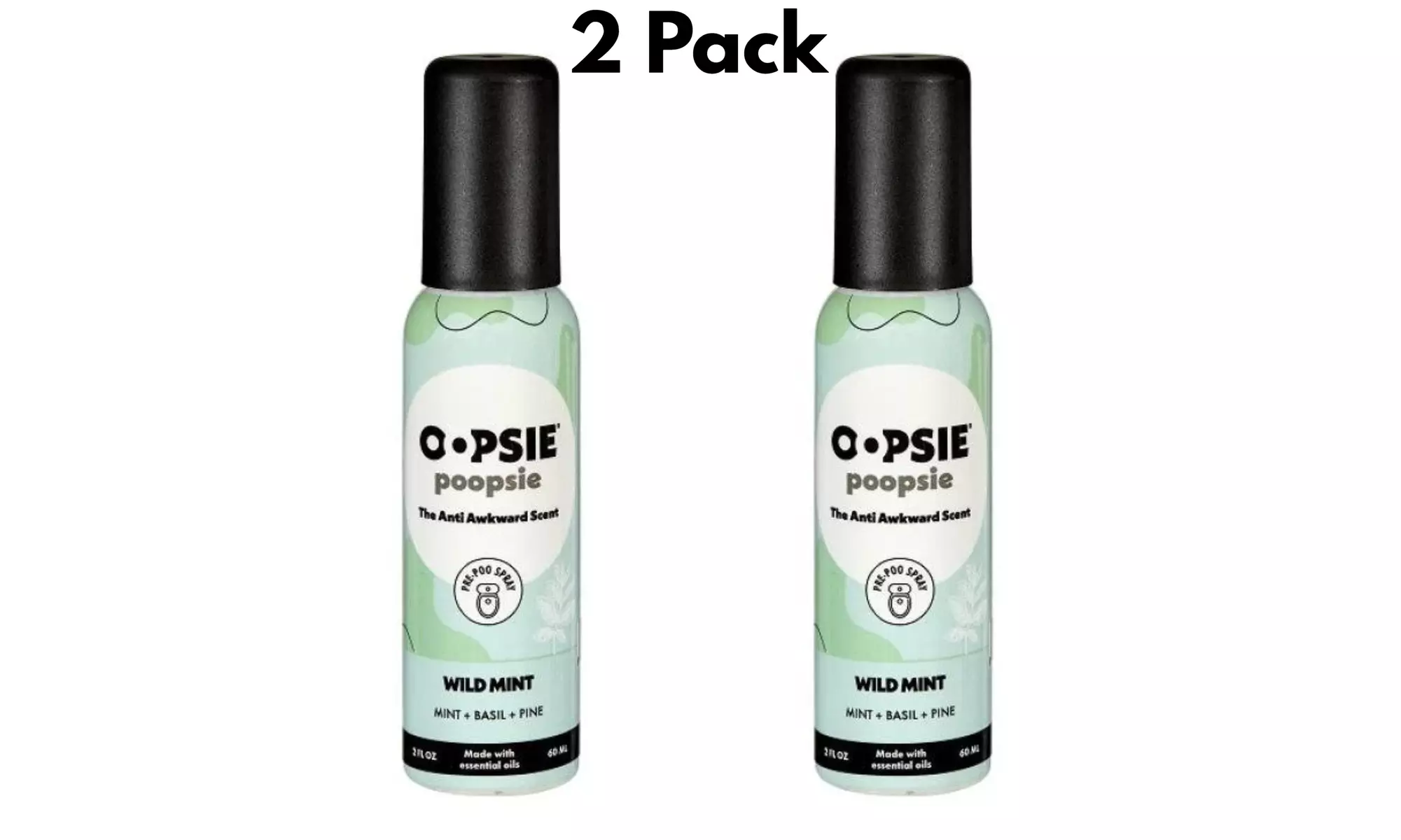 Oopsie Poopsie Pre-Poop Toilet Spray - Single, 2-pack or 4-pack