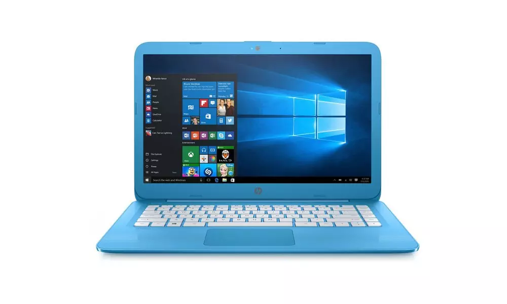 HP Stream 14" Laptop Windows 10 (14-ax010ca) - Aqua Blue (Refurbished) - Primary Image