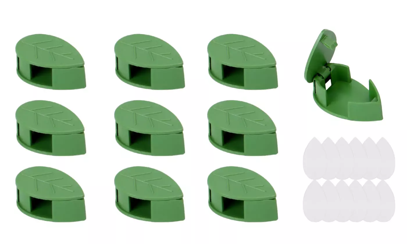 Plant Climbing Wall Fixture Clips Self Adhesive Hook Vines Traction Holder 