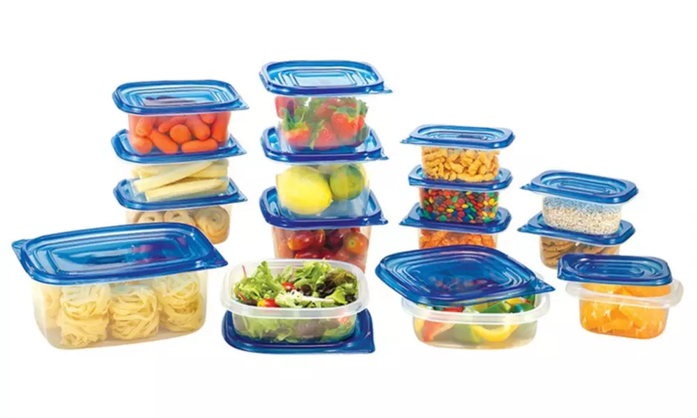 Flex Reusable Plastic Food Storage Containers with Lids (30-Piece) - Primary Image