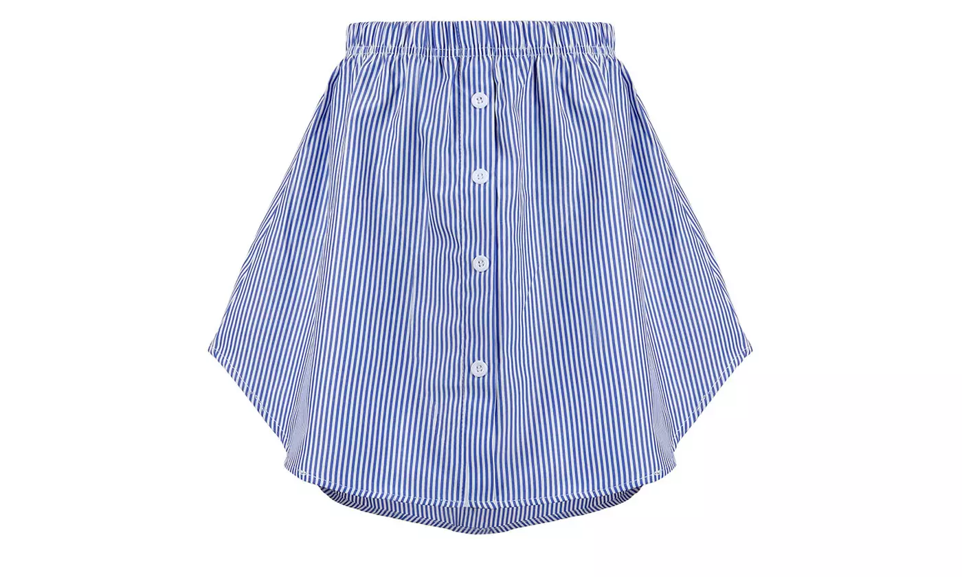 Women Mini Skirt Shirt Shirt Extenders Layering Shirt Extenders 