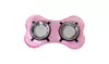 Spill Proof Pet Double Diner Pink Bowl Stainless Steel By Boomer N Chaser