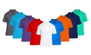 Men's Pre-Shrunk 100% Cotton Pique Golf Polo (S - 6XL)