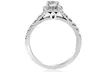 1ct Cushion Halo Diamond Engagement Ring 14K White Gold - Second Medium