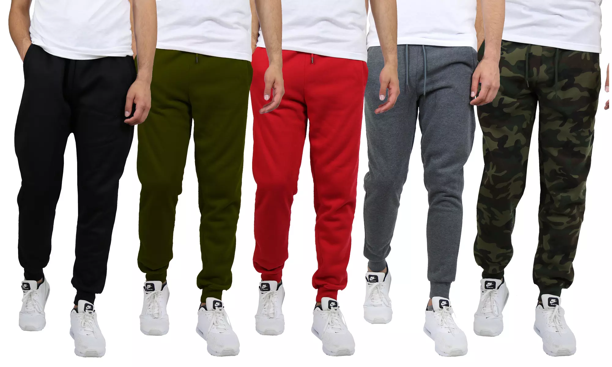 Men's Fleece-Lined & French Terry Jogger Sweatpants (Sizes, S to 5XL)