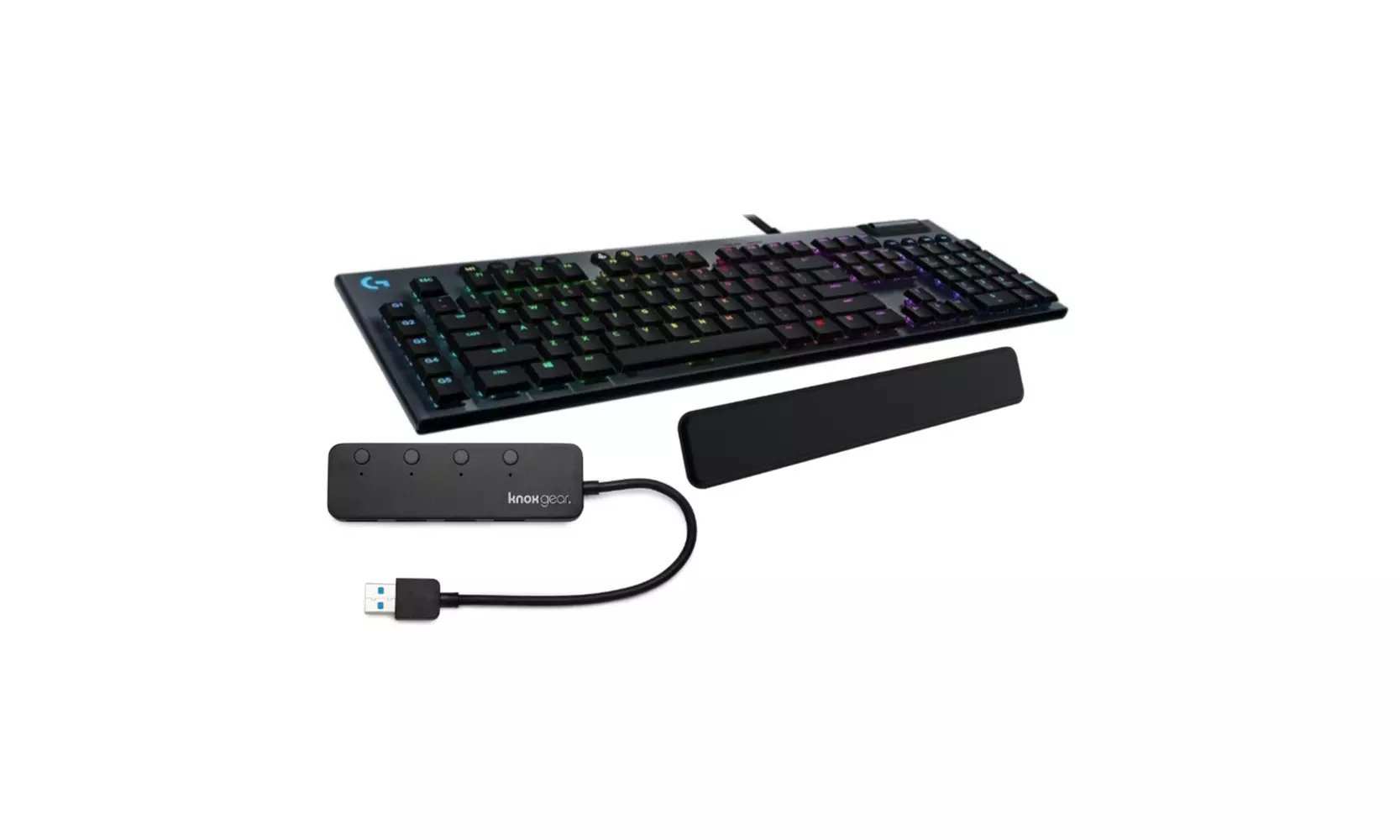 Logitech G G815 LIGHTSYNC Gaming Keyboard (GL Tactile) with Palm Rest and Hub - Primary Image