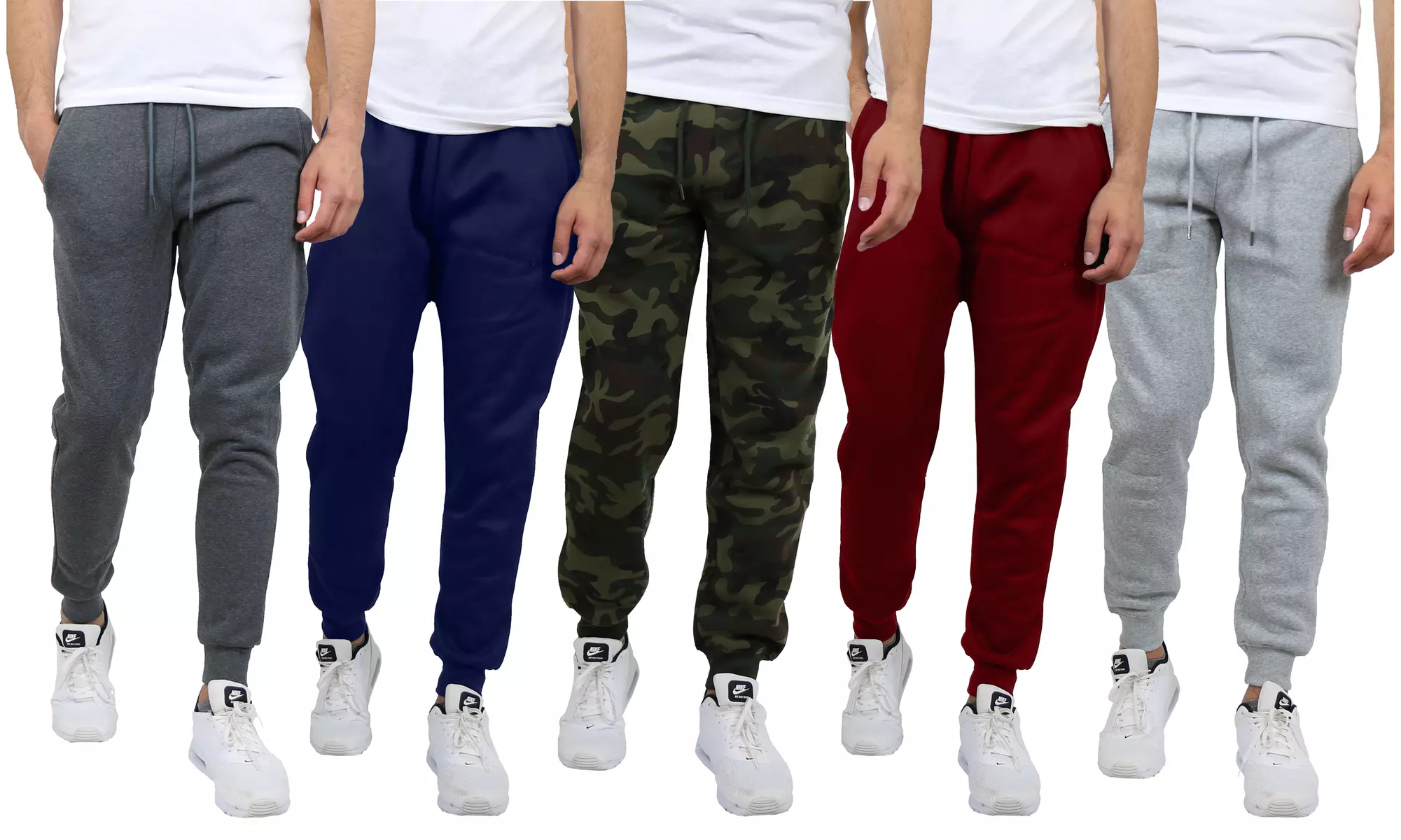 Men's Fleece-Lined & French Terry Jogger Sweatpants (Sizes, S to 5XL)